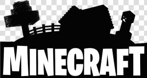 Minecraft Logo Png Silhouette Sbubby   Silhouette  Transparent Png