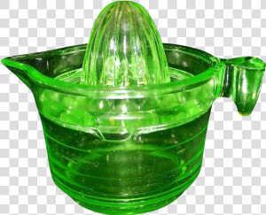 Uranium Glass Juicer With Base  HD Png Download