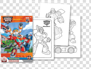 Transformers Rescue Bots Coloring Pages   Cartoon  HD Png Download