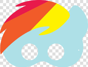 Rainbow Dash Mask   Rainbow Dash Mask Printable  HD Png Download