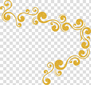 Glitter Gold Clip Art   Border Gold Glitter Png  Transparent Png