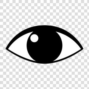 Download Picturesque Eyeball Pictures Clip Art   Black And White Eye Cartoon  HD Png Download