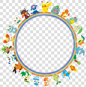 Pokemon Starters Circle  HD Png Download