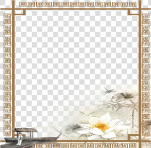  mq  brown  china  frame  frames  border  borders   Floral Design  HD Png Download