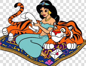 Princess Jasmine Clipart Rajah   Princess Jasmine Coloring Pages  HD Png Download