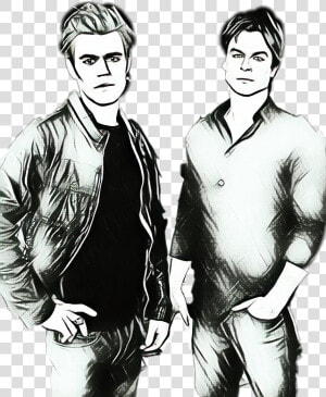  the Vampire Diaries   Sketch  HD Png Download