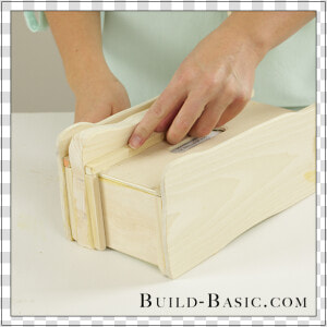 Diy Tissue Box Cover By Build Basic   Diy Square Coaster Holder  HD Png Download