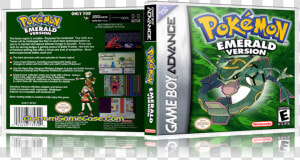 Pokemon Emerald Version   Pokemon Emerald Gameboy Cover  HD Png Download