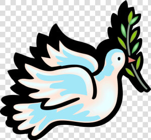 Vector Illustration Of Dove Of Peace Bird Secular Symbol   Connotation And Denotation Of Dove  HD Png Download