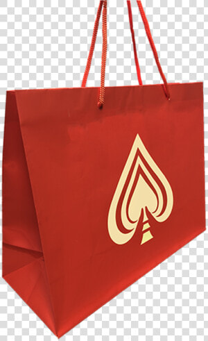 Red Spade Gift Bag   Tote Bag  HD Png Download