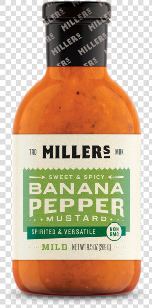 Banana Pepper Mustard   Miller  39 s Mustard  HD Png Download