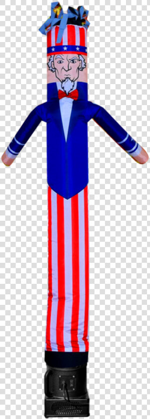 Uncle Sam Design 6ft Air Dancers® Inflatable Tube Man   Costume  HD Png Download