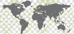 Map Of The World Showing Distributions Of Graduates   World Map Vector Minimalist  HD Png Download