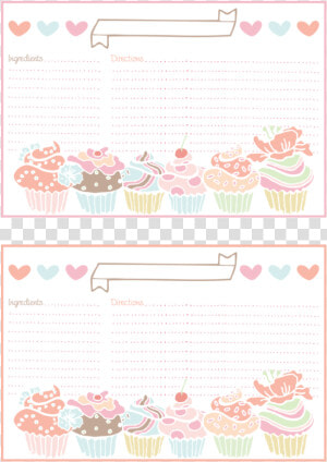 Clip Art Free Recipe Card Template  HD Png Download