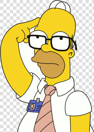 Homer Simpson Teacher   Png Download   Homer With Glasses Png  Transparent Png