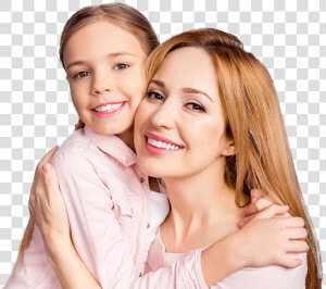 Smiling Mother And Daughter  HD Png Download