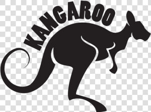 Kangaroo Silhouette Cut File   Kangaroo Vector  HD Png Download