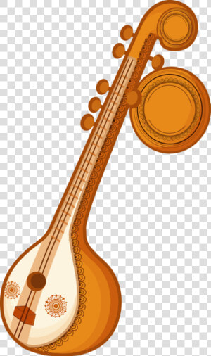 Transparent Vasant Panchami String Instrument Musical  HD Png Download