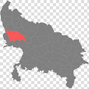 Blank Map Of Uttar Pradesh  HD Png Download