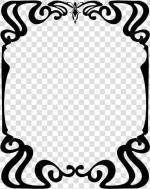 Nouveau Frame By Lyotta   Frame Art Nouveau Borders  HD Png Download