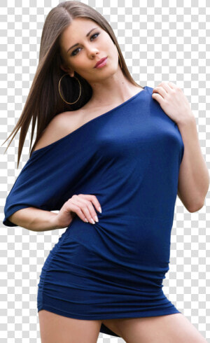 Sexy Little Caprice In Blue Dress Png Image   Caprice Shalimar  Transparent Png