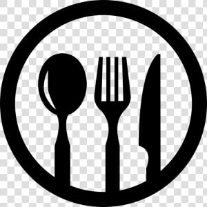 Restaurant Symbol Of Cutlery In A Circle   Restaurant Symbol Png  Transparent Png