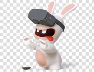 Rabbid With Vr Goggles Png   Rabbids Png  Transparent Png