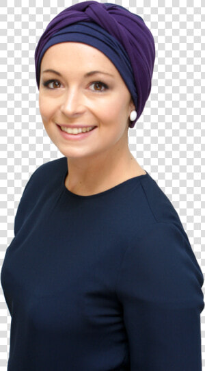 Purple Infinity Headband Worn Over Turban   Turban  HD Png Download