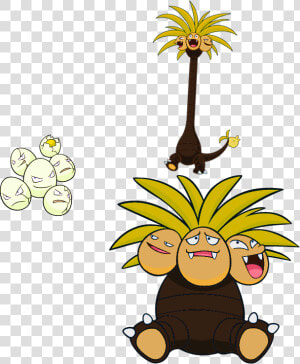 Clip Art Alternate Shinies Exeggcute And Alolan Exeggutor   Alolan Exeggcute  HD Png Download