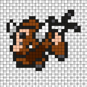 Transparent Tauros Png   Pixel Art Pokemon Tauros  Png Download