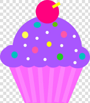 Cupcake Purple And Pink Clip Art At   Pink And Purple Cupcake Clipart  HD Png Download