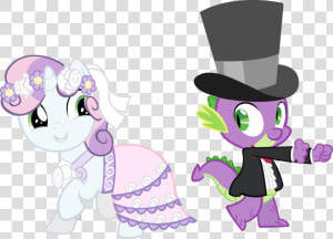 Rarity Rainbow Dash Princess Cadance Pony Spike   Mlp Sweetie Belle X Spike  HD Png Download