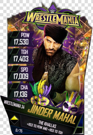 Jindermahal S4 19 Wrestlemania34   Wwe Supercard Wrestlemania 34  HD Png Download