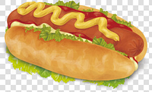 Transparent Hotdog   Vegetables Hot Dog  HD Png Download