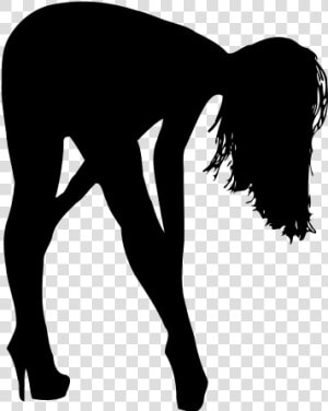 Anal Sex   Woman Bending Over Silhouette  HD Png Download