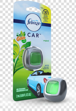 Febreze Car Vent Clip  Gain Original Scent   Febreze Car Smoke Odor Eliminator  HD Png Download