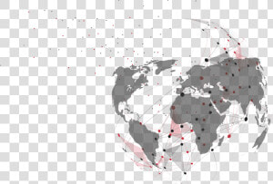 Vector World Map Silhouette   Png Download   World Map Grey Borders  Transparent Png