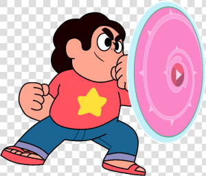 Steven Universe With His Weapon   Steven Universe Png  Transparent Png