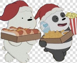 Ice Bear  amp  Panda   We Bare Bears Ice Bear Christmas  HD Png Download