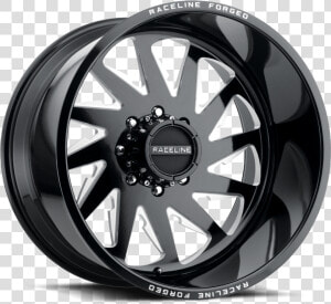 Raceline Rf1018b 221480 2a Wheel 8lug Gloss Black Milled   Cali Offroad Summit  HD Png Download