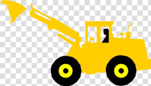 Banksman Cartoon Excavator Clip Art   Cartoon Bulldozer Png  Transparent Png