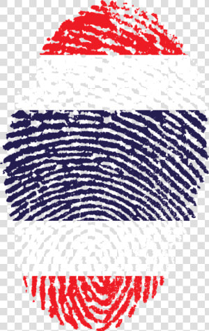 Thailand  Flag  Fingerprint  Country  Pride  Identity  HD Png Download