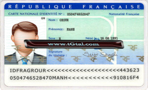 France Id Card Template Psd Photoshop   Id France Back Psd  HD Png Download