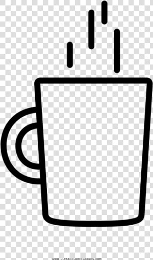 Café Con Leche Página Para Colorear   Line Art  HD Png Download