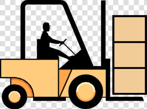 Vector Illustration Of Construction Industry Heavy   Forklift Png Vektor  Transparent Png