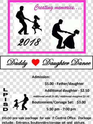 Transparent Father And Daughter Clipart   Elementary Daddy Daughter Dance Flyer  HD Png Download