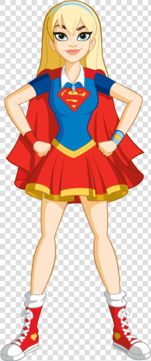 Dc Super Hero Girls Supergirl   Super Hero Girl Cartoon  HD Png Download