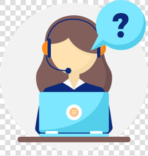 Transparent Call Center Agent Clipart   Call Center Agent Icon Png  Png Download