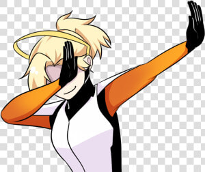 “everyone Needs A Dabbing Mercy ”   Mercy Overwatch Dabbing  HD Png Download