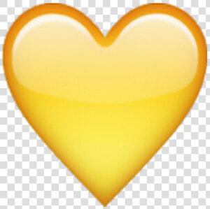 Emoji Emojis Tumblr Hearts Edit Emojisstickers Heart   Iphone Yellow Heart Emoji Png  Transparent Png